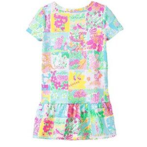 Lilly Pulitzer Girls Brissa Dress in Multi Lilly State of Mind Size L (8-10) NWT
